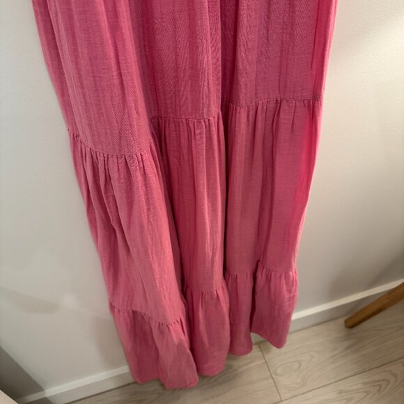 Zara Tiered Chiffon Midi Dress - Picture 7 of 10